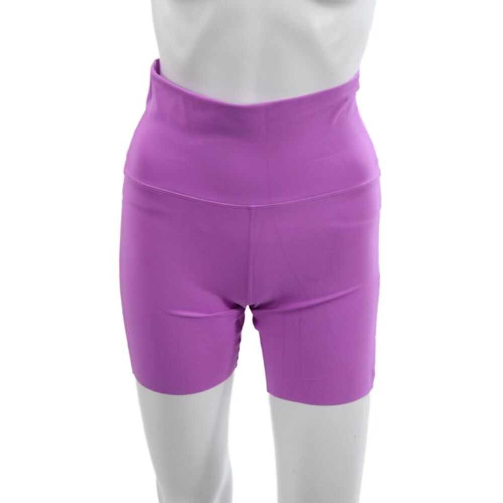 Lof Womens Athletic Purple Shorts 78% Nylon Athleisure Size M